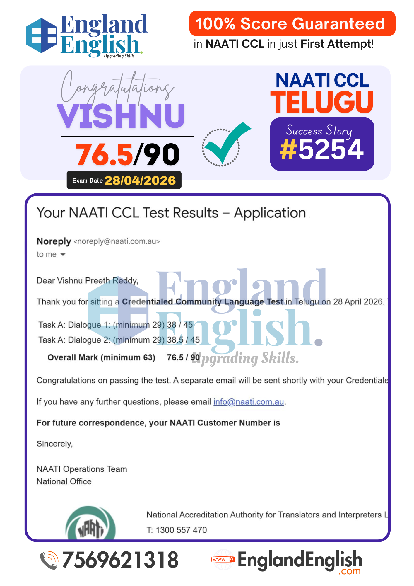 Best NAATI CCL Coaching Center in India and in Australia